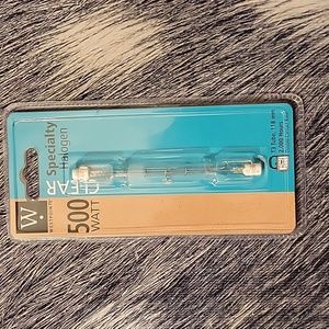 Westpoint Specialty Halogen Clear 500W T3 Tube 118mm Double Contact Base Bulb